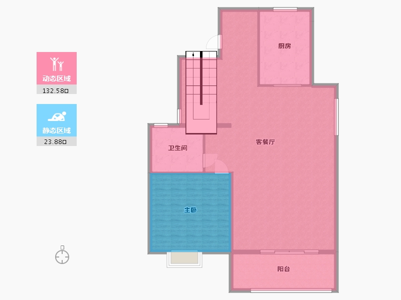 湖南省-长沙市-绿城高尔夫小镇-146.00-户型库-动静分区