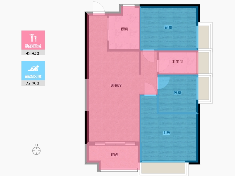 广东省-广州市-金龙城-71.00-户型库-动静分区