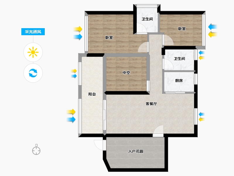 广东省-惠州市-海恋家-81.13-户型库-采光通风