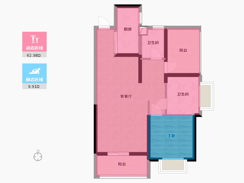 广东省-惠州市-中达聚龙庭-64.19-户型库-动静分区