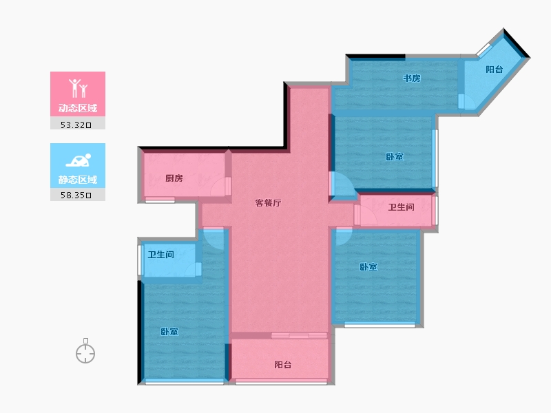 广东省-湛江市-广雅金榜华庭-97.07-户型库-动静分区