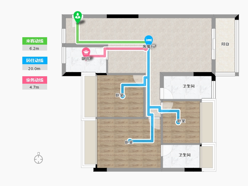 广东省-佛山市-天丰誉城-83.00-户型库-动静线