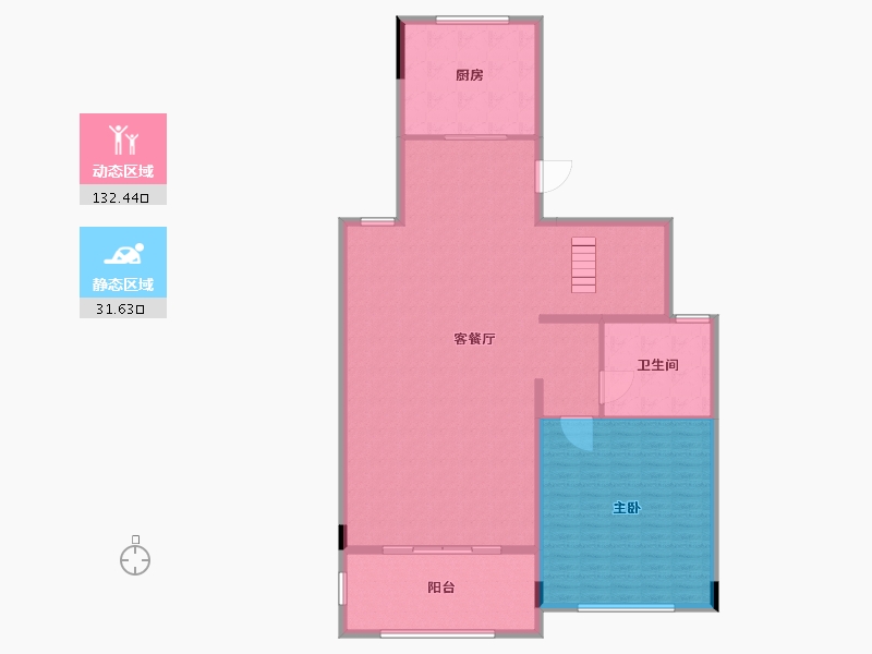 湖南省-长沙市-绿城高尔夫小镇-153.00-户型库-动静分区