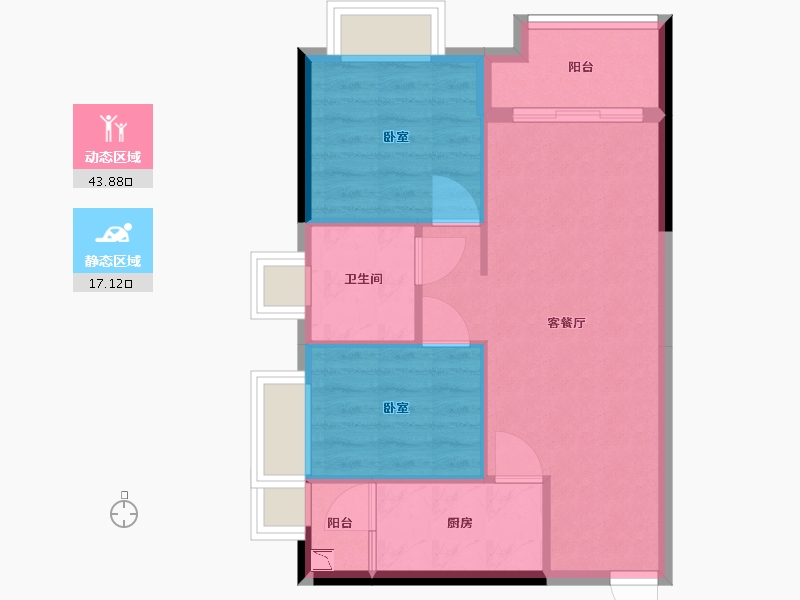 广东省-广州市-金龙城-54.84-户型库-动静分区