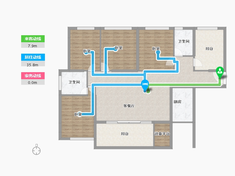 广东省-汕头市-御海天宸-132.22-户型库-动静线