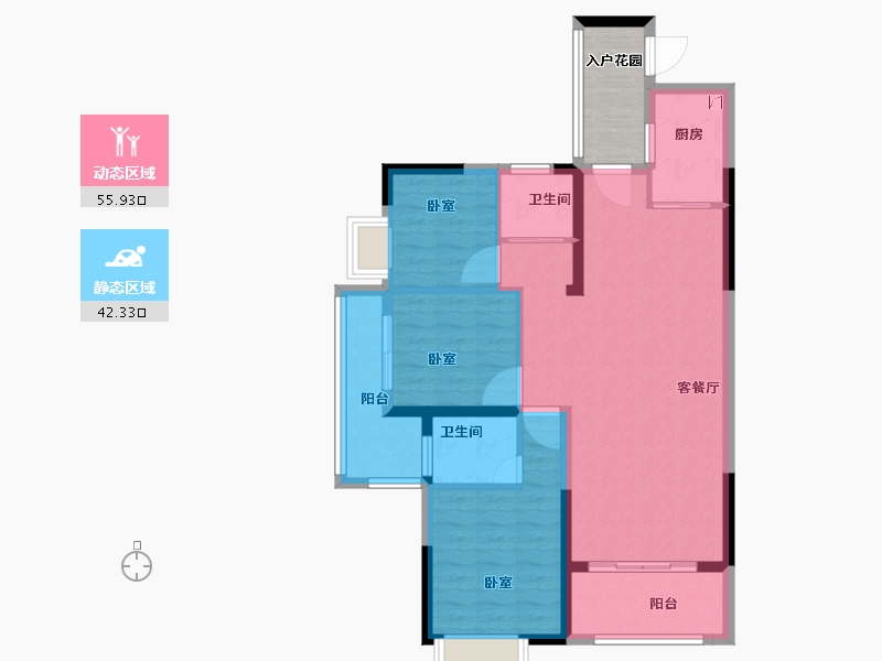 广东省-汕头市-天悦湾-93.01-户型库-动静分区