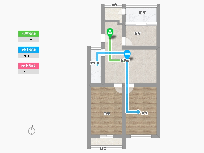 河南省-郑州市-锦荣UI公寓-33.99-户型库-动静线