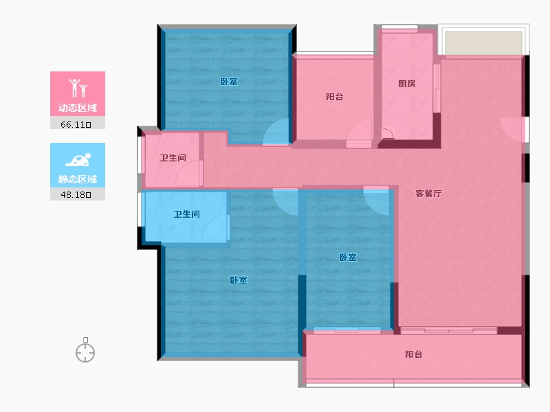 广东省-广州市-藏珑华府-102.01-户型库-动静分区