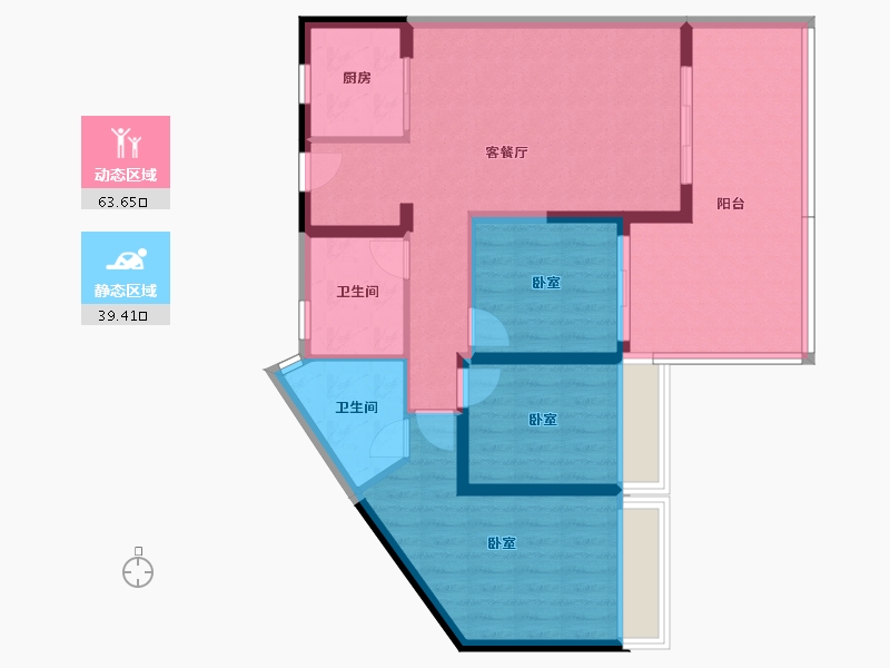 广东省-湛江市-鼎龙湾国际海洋度假区-92.45-户型库-动静分区