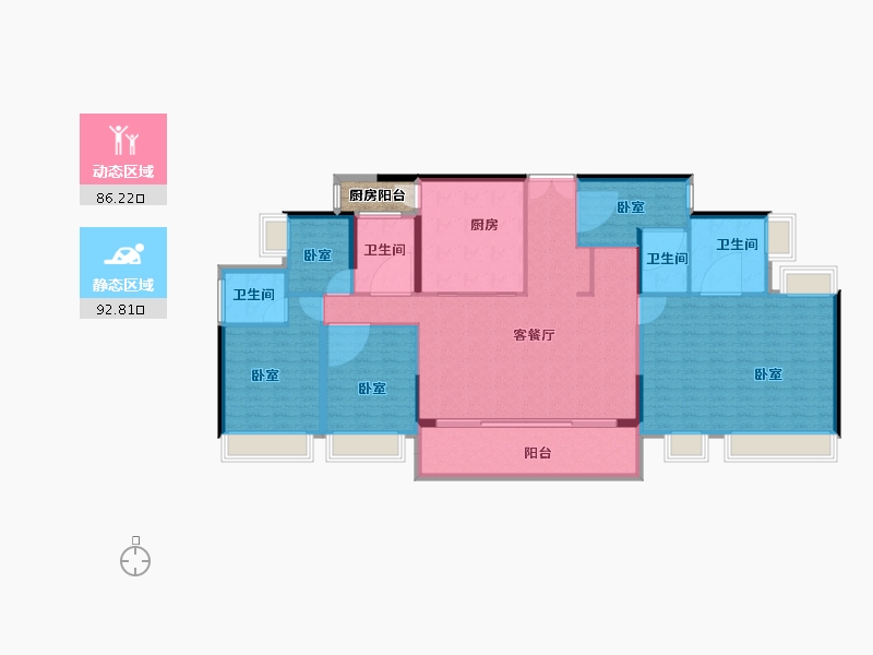 广东省-湛江市-湛江招商国际邮轮城-168.00-户型库-动静分区