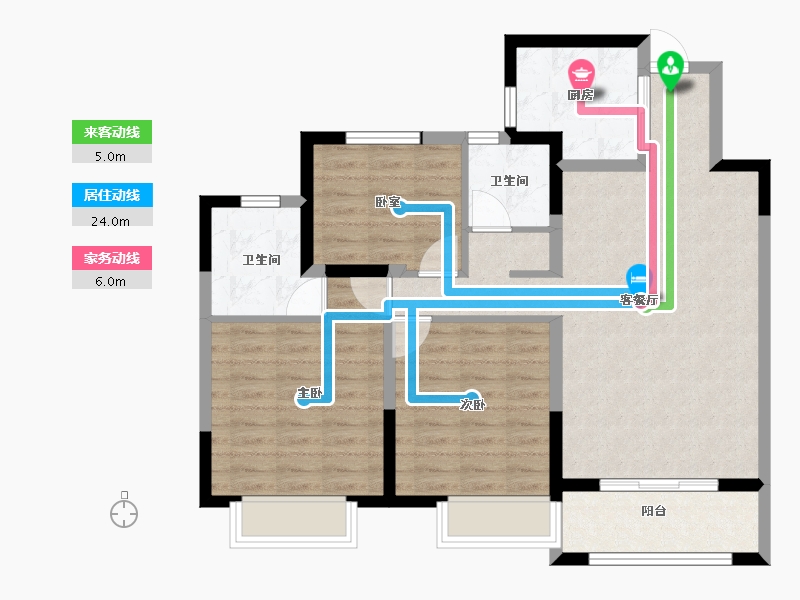 安徽省-安庆市-皖国紫竹園-88.00-户型库-动静线