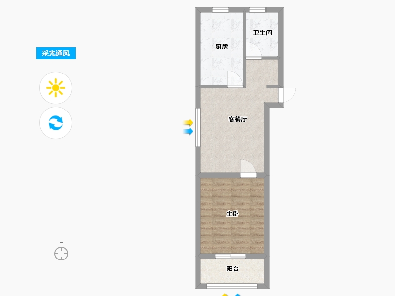 山东省-潍坊市-滨海87号-44.11-户型库-采光通风