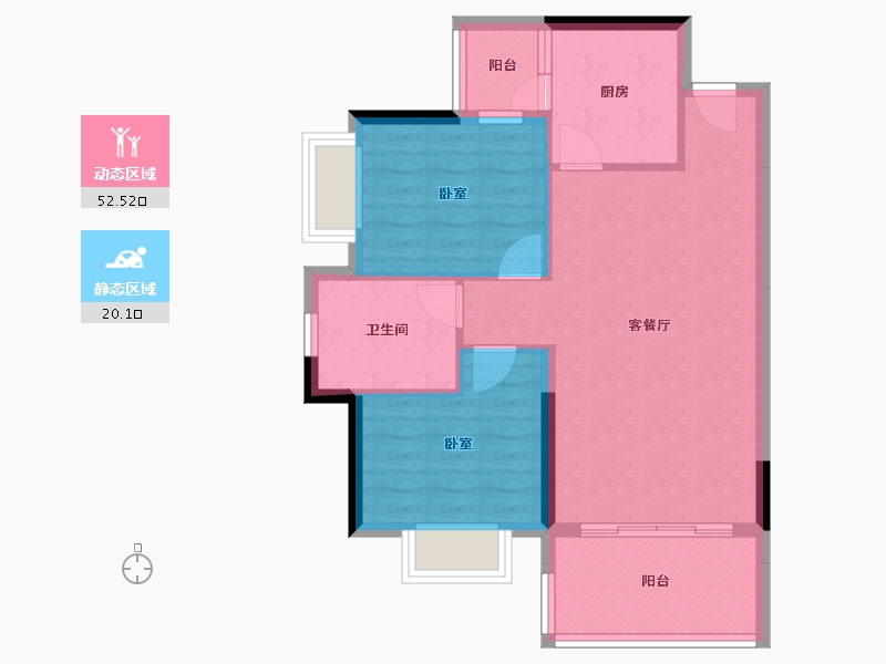 广东省-惠州市-惠福家园-65.32-户型库-动静分区