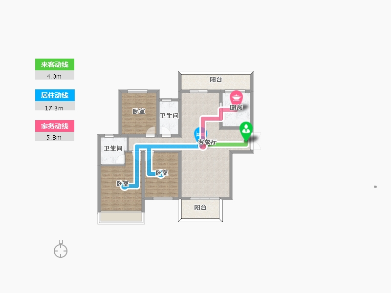 河南省-周口市-周口建业春天里-108.00-户型库-动静线