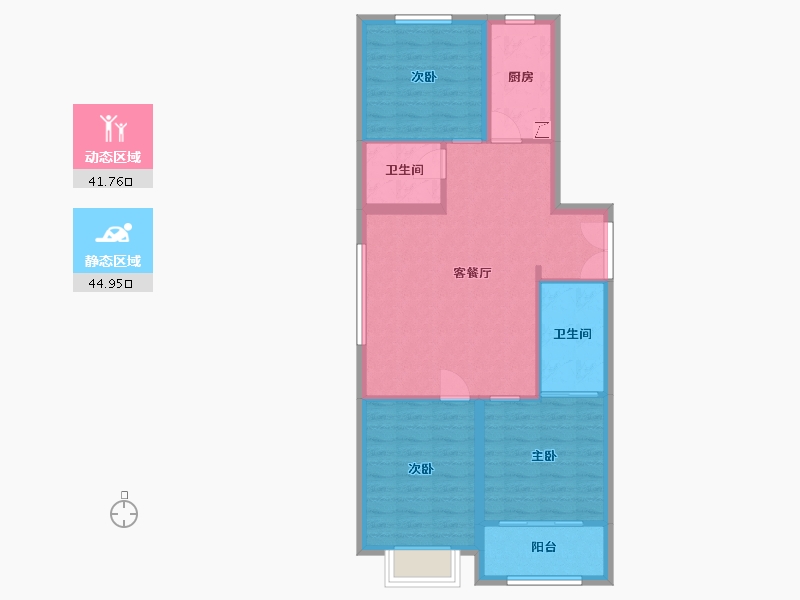 山东省-潍坊市-恒信·御峰-78.08-户型库-动静分区