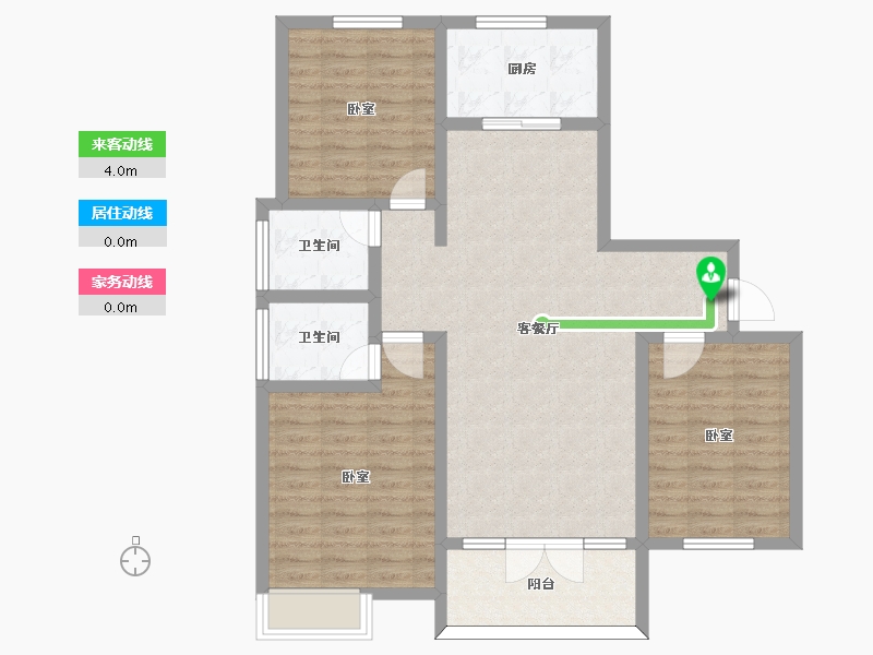 河南省-信阳市-湾湖春天-97.30-户型库-动静线