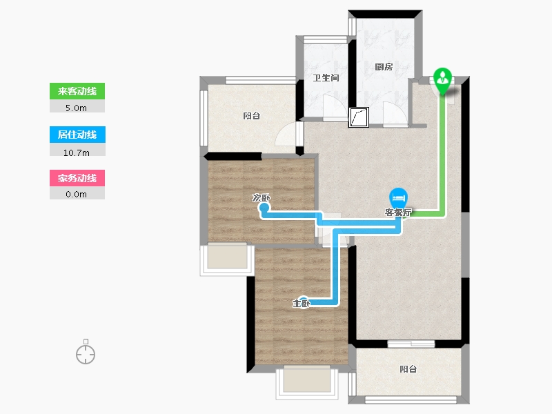 广东省-惠州市-雅居乐御宾府-71.40-户型库-动静线