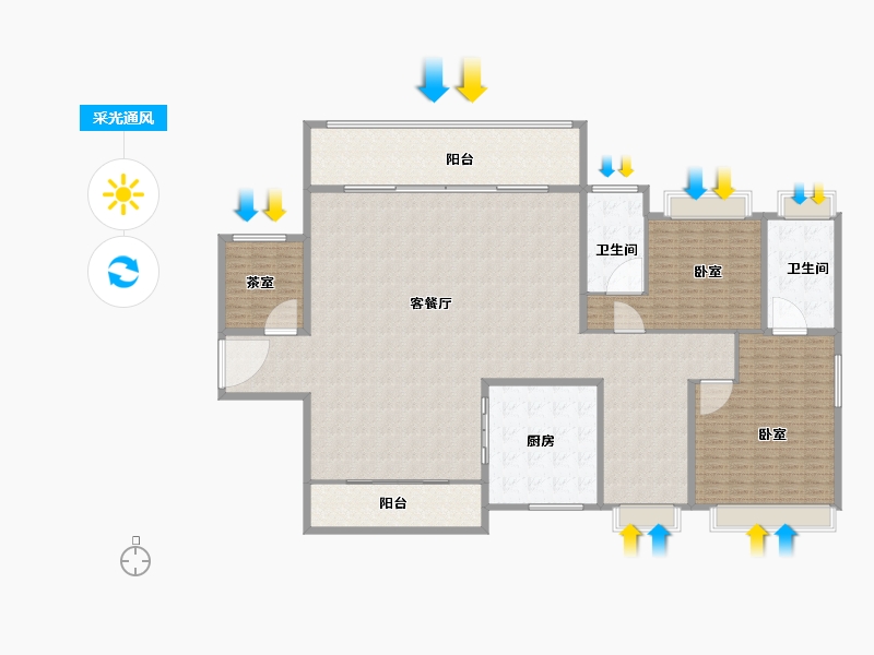 广东省-湛江市-湛江招商国际邮轮城-278.00-户型库-采光通风