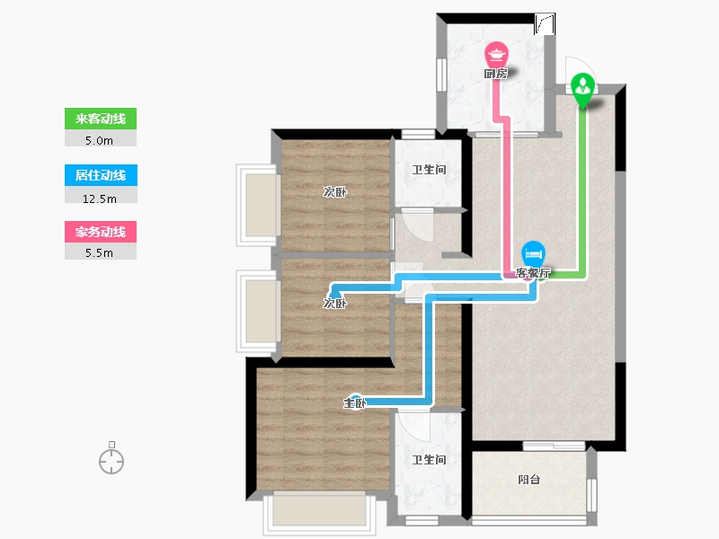 广东省-惠州市-灿邦珑廷-75.78-户型库-动静线