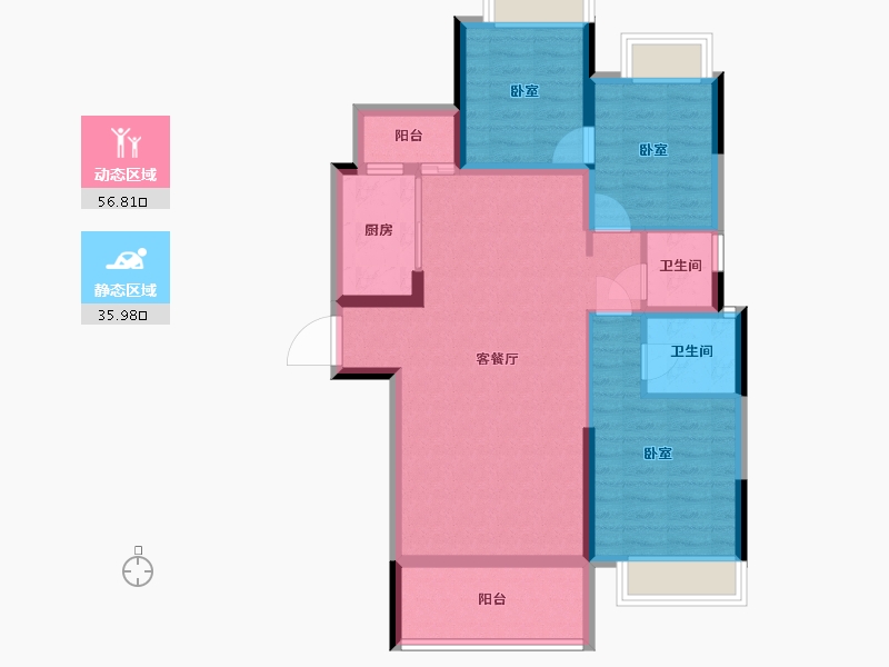 湖北省-武汉市-佳阳大都府-82.37-户型库-动静分区