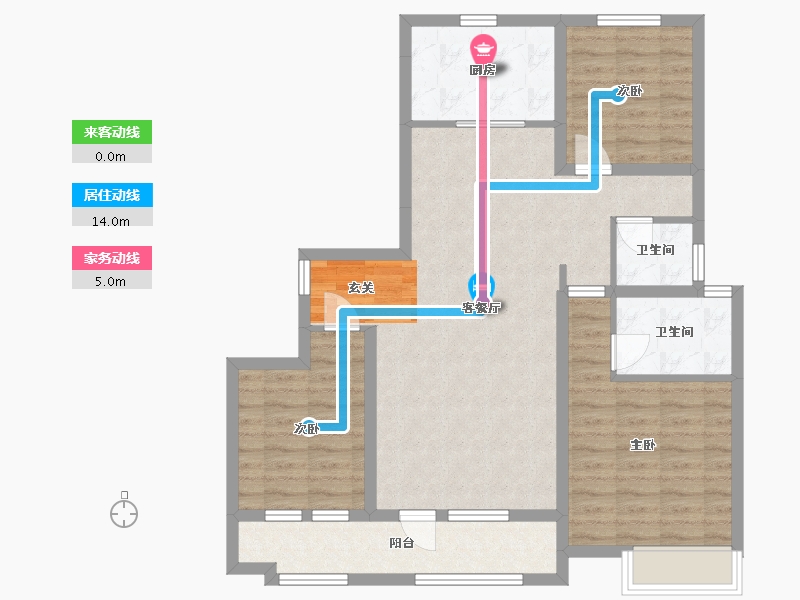 山东省-潍坊市-高创水岸蓝湾-92.12-户型库-动静线