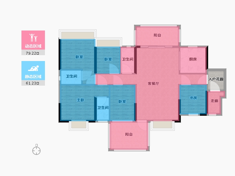 广东省-广州市-恒大山水龙盘-129.00-户型库-动静分区