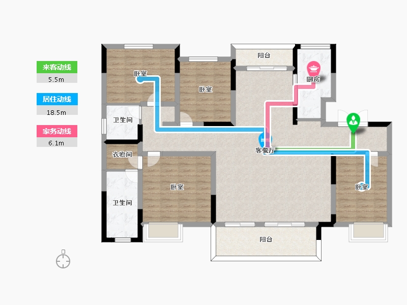 河南省-周口市-沈丘建业君邻府-132.00-户型库-动静线