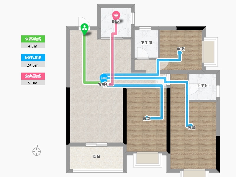 湖南省-株洲市-荣盛华府-87.16-户型库-动静线