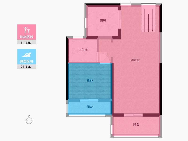 广东省-惠州市-雅居乐御宾府-61.97-户型库-动静分区