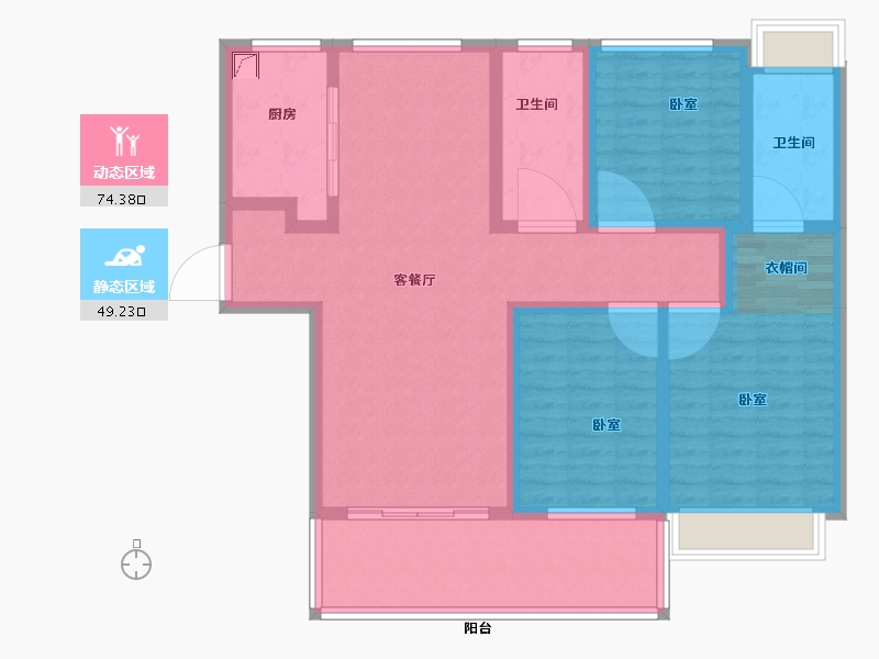 河南省-许昌市-御湖豪庭-110.00-户型库-动静分区