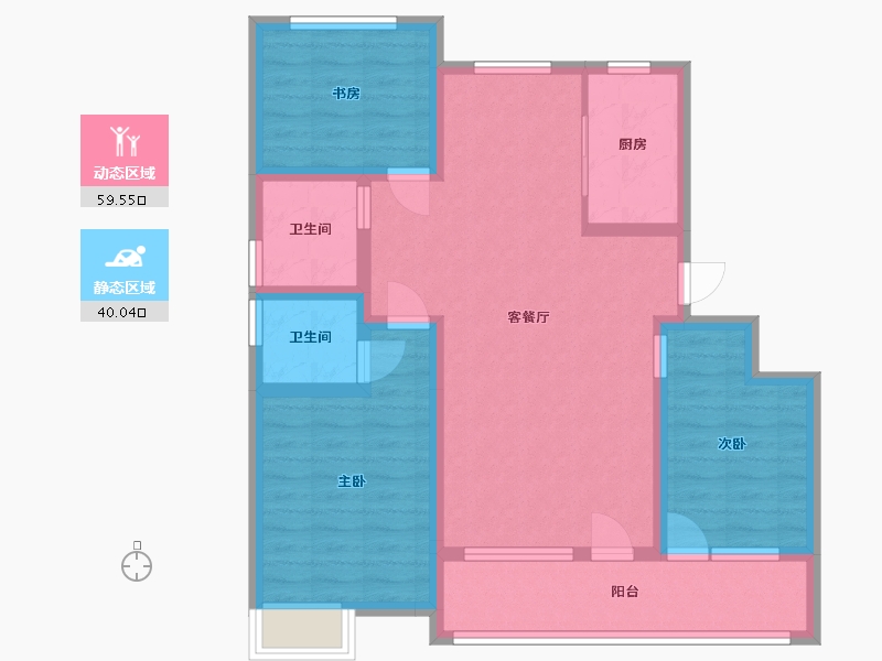 山东省-潍坊市-博裕7号-88.01-户型库-动静分区