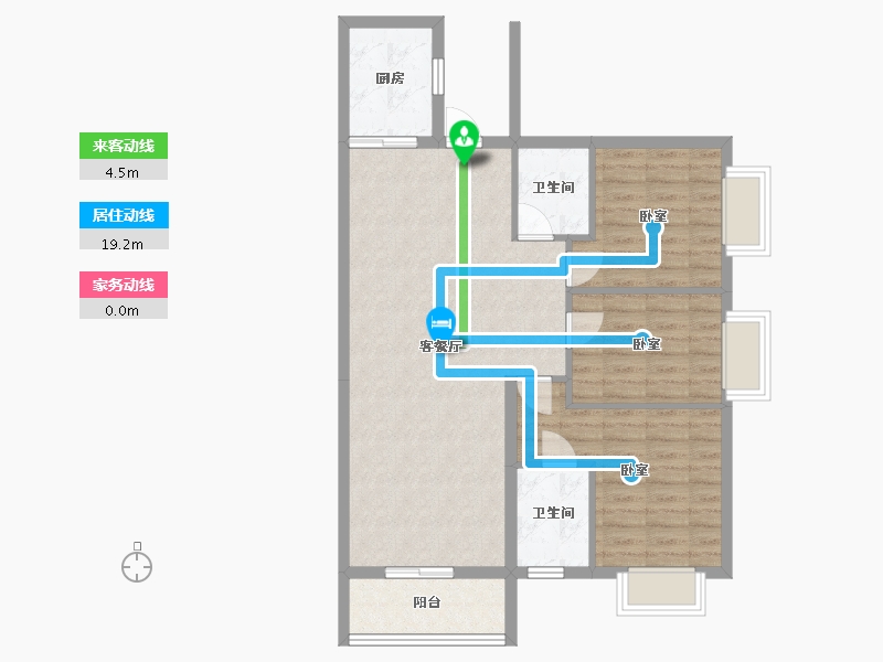 湖南省-株洲市-青龙湾-83.71-户型库-动静线