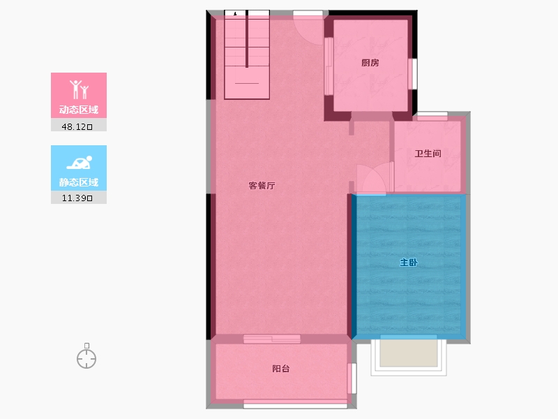 广东省-惠州市-雅居乐御宾府-53.17-户型库-动静分区