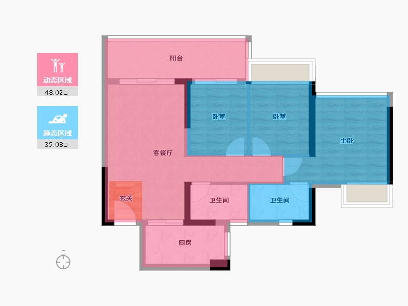 广东省-惠州市-星河山海半岛-74.11-户型库-动静分区