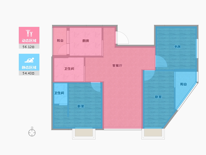 湖南省-怀化市-景程稻源商业广场-100.00-户型库-动静分区