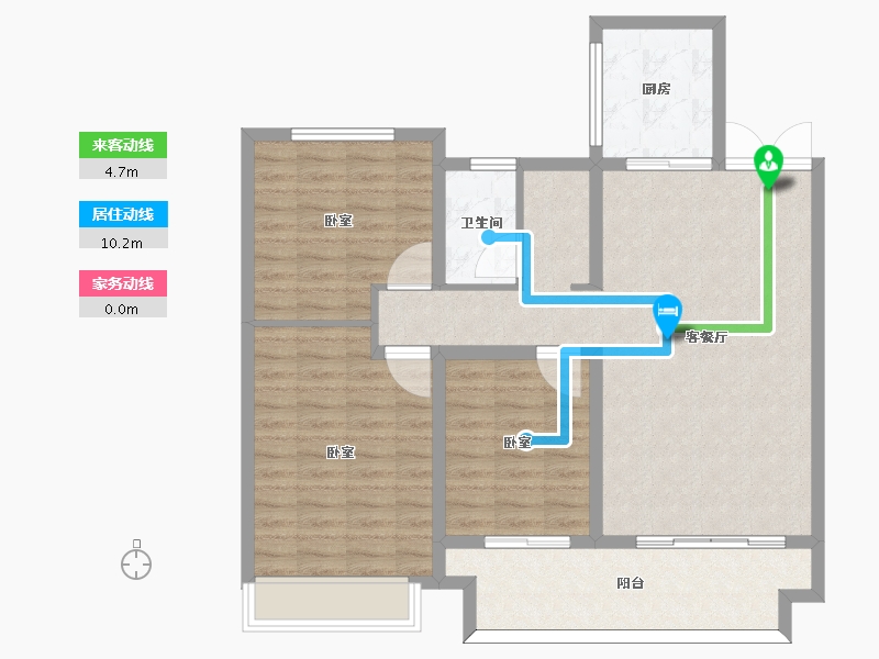 河南省-信阳市-柳岸春风-97.50-户型库-动静线