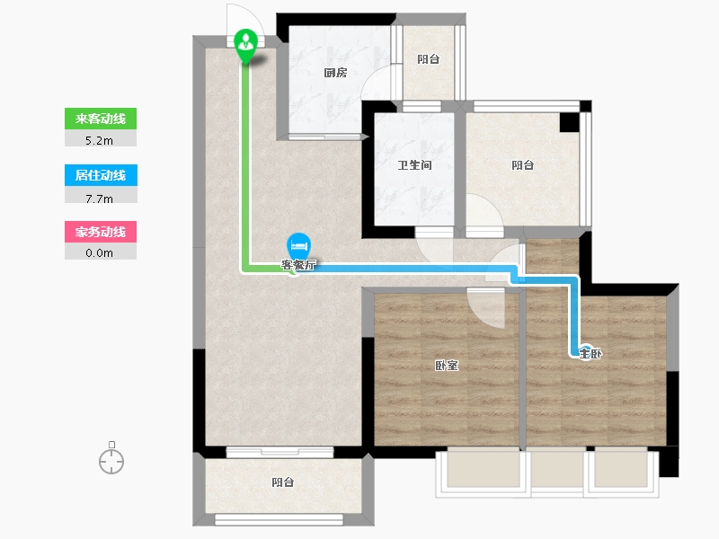 广东省-广州市-珠水豪庭-68.99-户型库-动静线