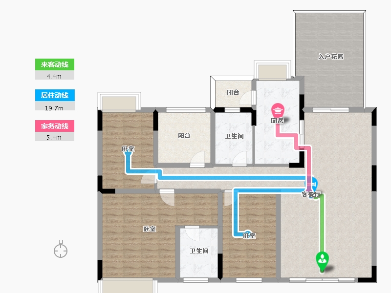 广东省-惠州市-方直君御-148.99-户型库-动静线