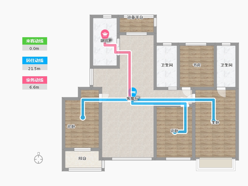 山东省-潍坊市-东方天韵韵和园-121.59-户型库-动静线