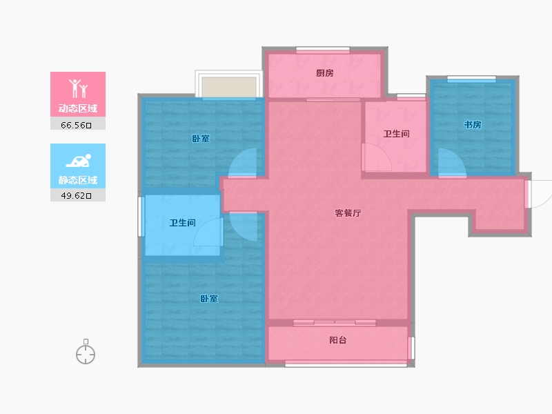 山东省-潍坊市-虞河生活城-104.00-户型库-动静分区