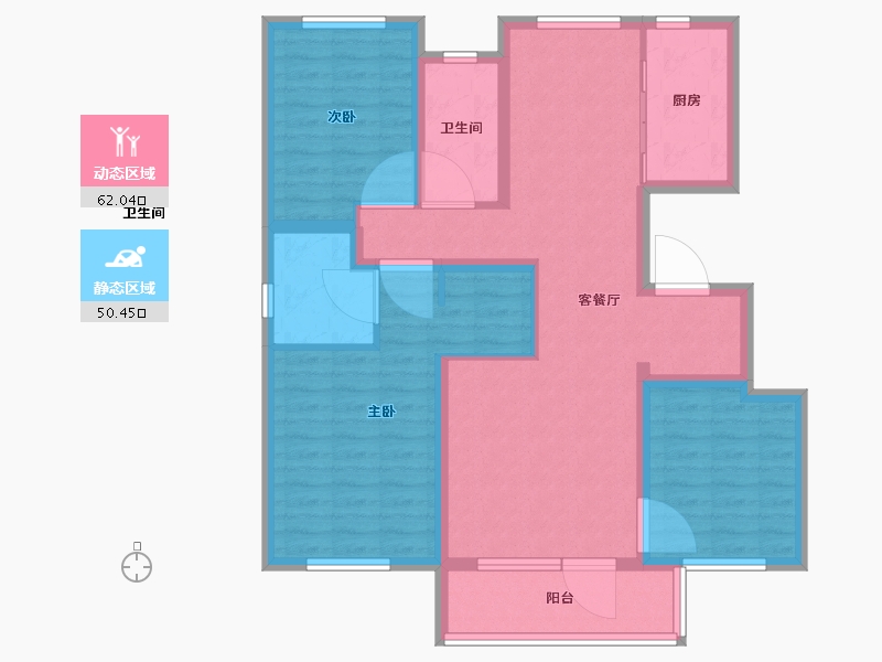 山东省-威海市-融创国际生态健康城-100.00-户型库-动静分区