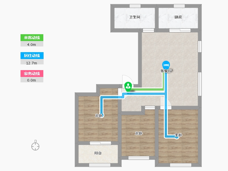 山东省-潍坊市-滨海87号-62.93-户型库-动静线