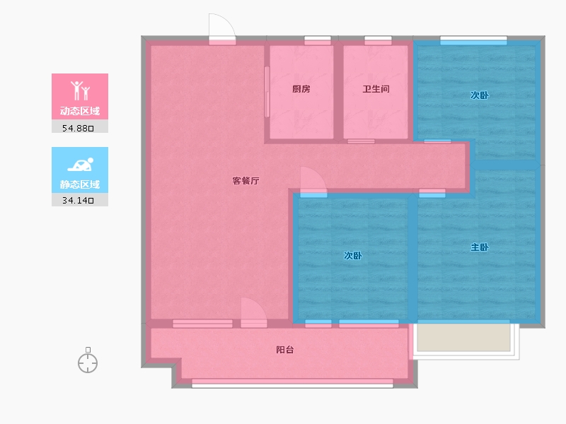 山东省-潍坊市-博裕7号-78.40-户型库-动静分区