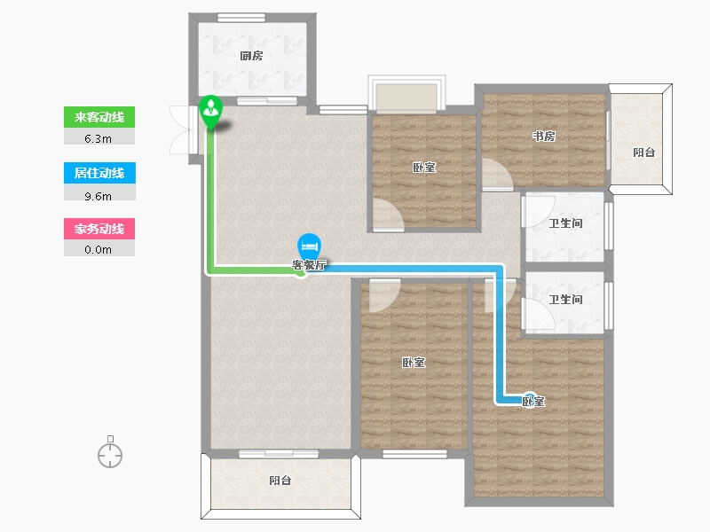 河南省-信阳市-欧博庭苑-119.00-户型库-动静线