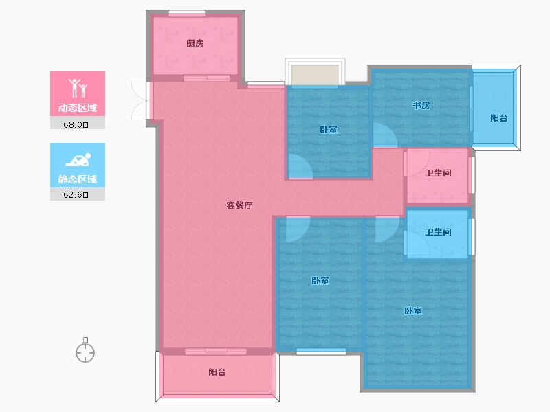 河南省-信阳市-欧博庭苑-119.00-户型库-动静分区