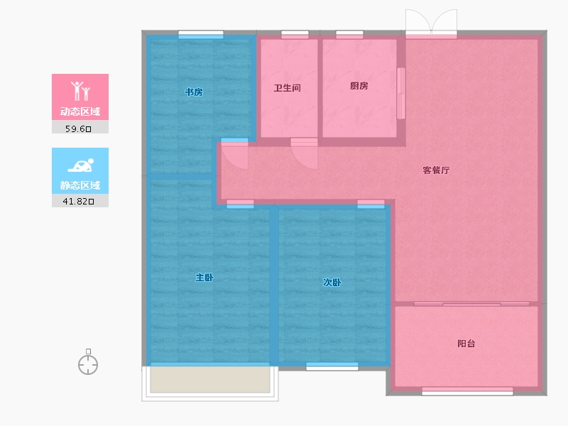 山东省-潍坊市-东方天韵韵和园-91.20-户型库-动静分区