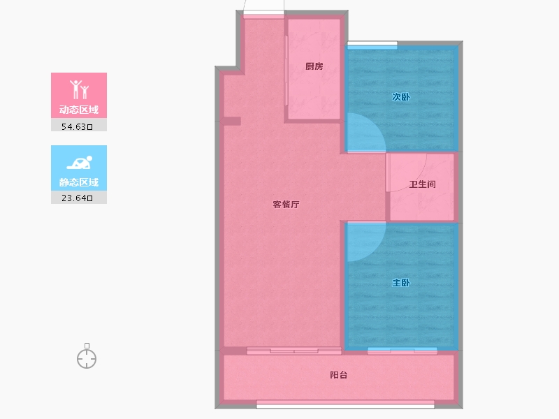 山东省-威海市-威海春风海岸-70.99-户型库-动静分区