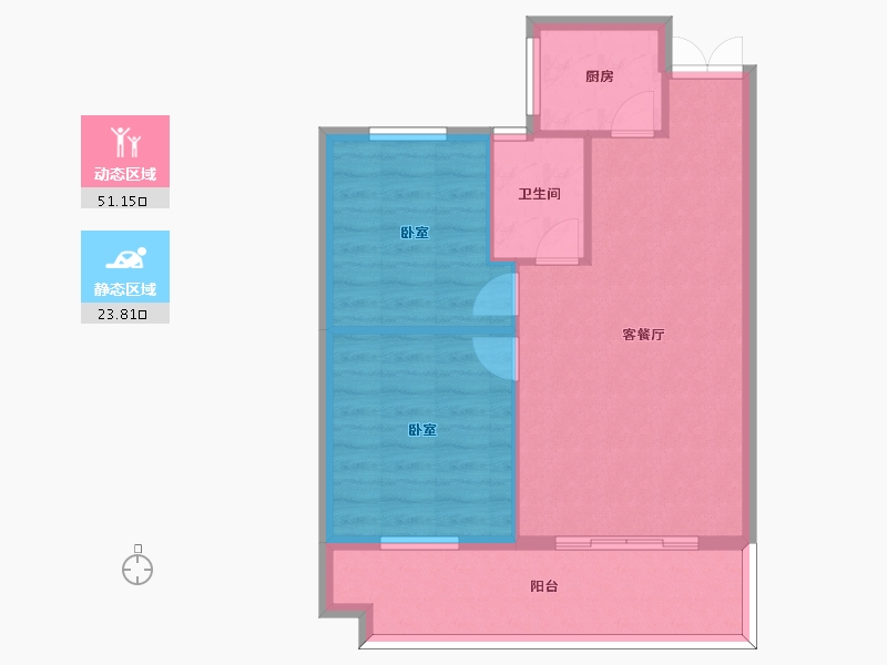 河南省-信阳市-高盛星河湾-68.01-户型库-动静分区