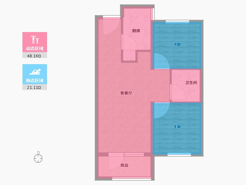 山东省-威海市-融创国际生态健康城-61.99-户型库-动静分区