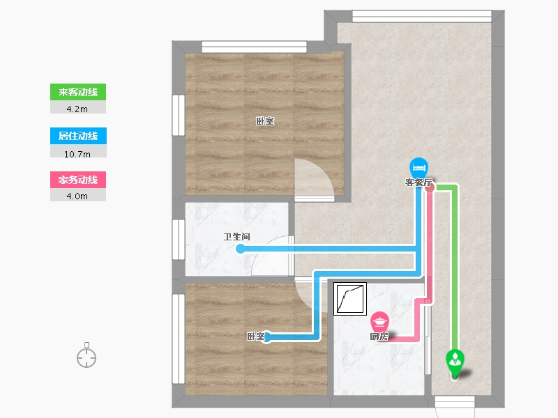 湖南省-株洲市-望云印象·公寓-40.96-户型库-动静线